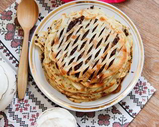 Блинная шарлотка