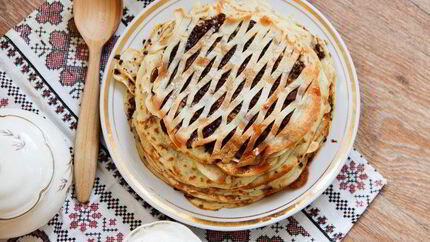 Блинная шарлотка