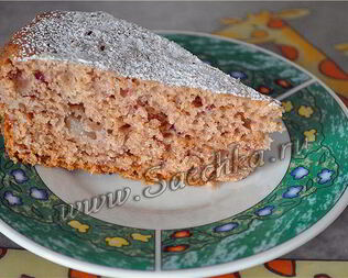 Постная шарлотка