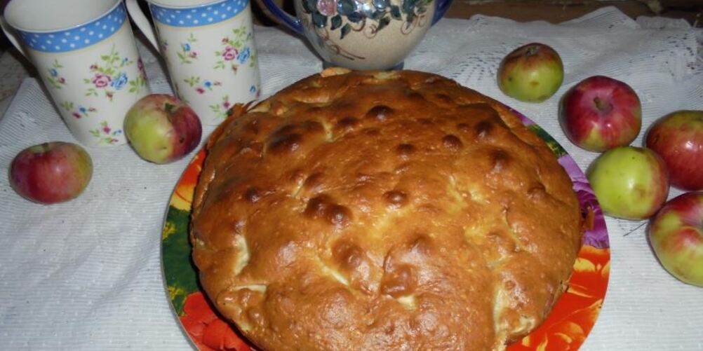 Рецепт шарлотки на сгущенном молоке