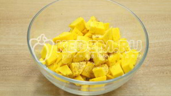 шарлотка с тыквой