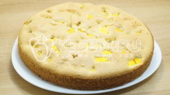 шарлотка с тыквой