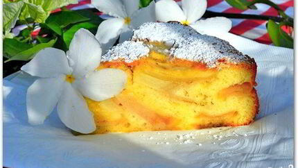 Шарлотка с яблоками без разрыхлителя