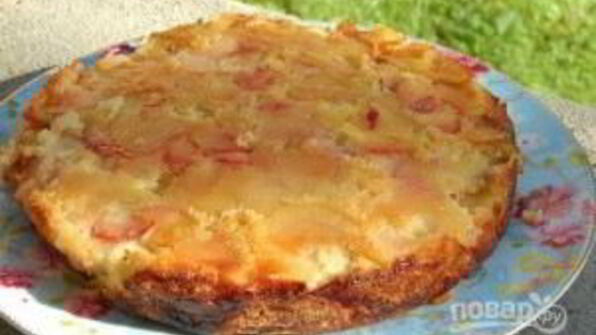 яблочная шарлотка на сидре