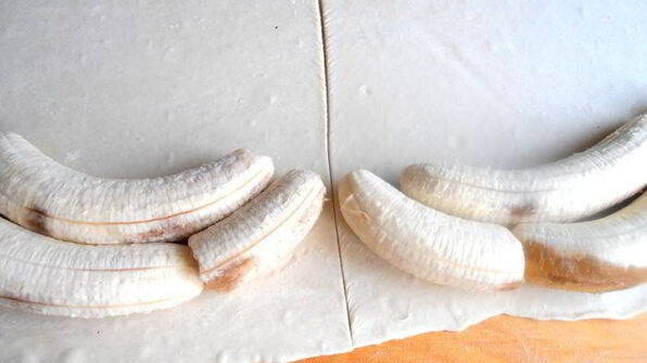 банановый штрудель в мармеладной карамели