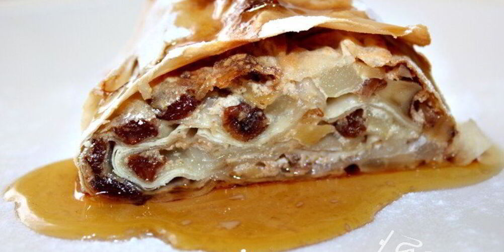 Рецепт грушева-творожного штрудель