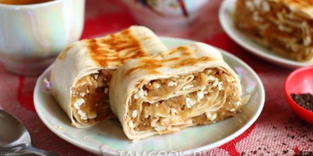 Рецепт ленивого штруделя из лаваша с яблоками