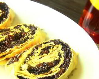 Ленивый штрудель с маком из лаваша