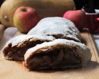 Органический яблочный штрудель