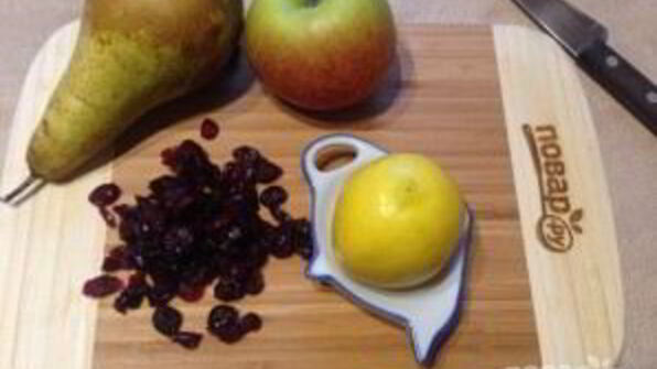 штрудель с грушей и яблоком