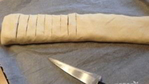 штрудель с грушей и яблоком