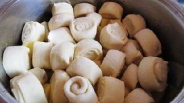 штрудель с курицей и картошкой