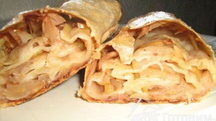 Штрудель яблочный нежный