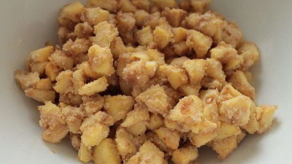 яблочный штрудель из овсяных блинчиков