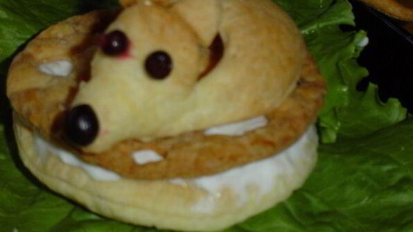 слойки мышка на сыре