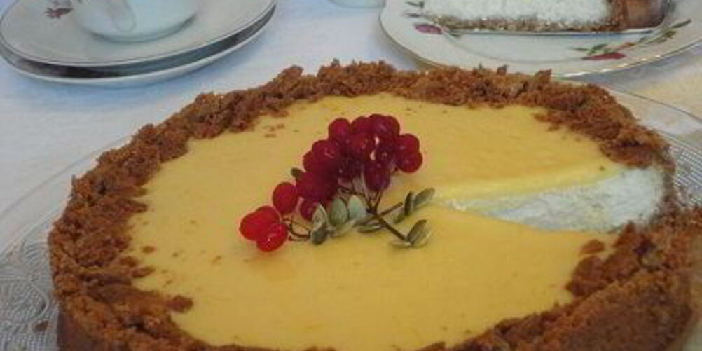 Рецепт лимонного творожника с кремом