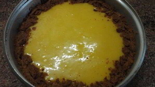 лимонный творожник с кремом