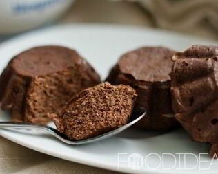 Шоколадные сырники на пару