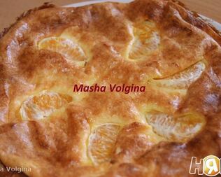 Сырник с мандаринами