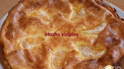 Сырник с мандаринами