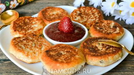 Сырники без муки на сковороде