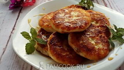 Сырники с бананом и медом