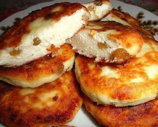 Сырники с изюмом из духовки