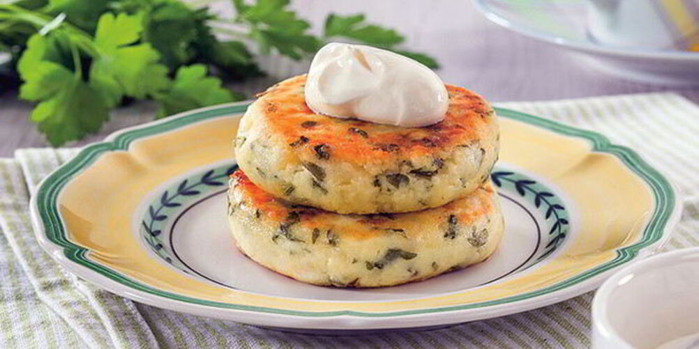 Рецепт творожников с сыром и зеленью