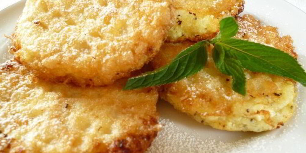 Рецепт вафельных сырников с абрикосами