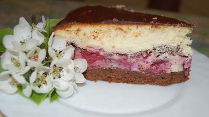 Вишнево-шоколадный сырник