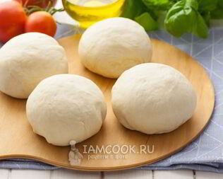 Постное тесто для пиццы