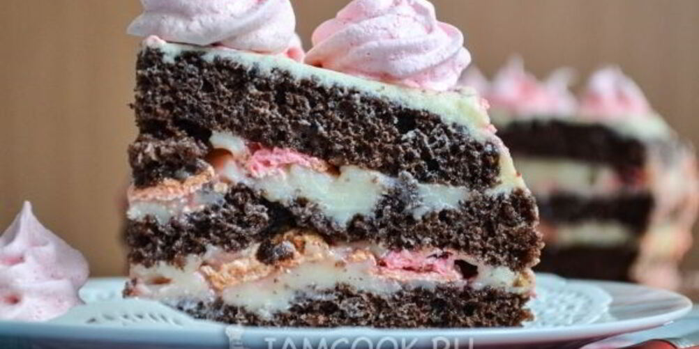 Рецепт бисквитного торта с безе