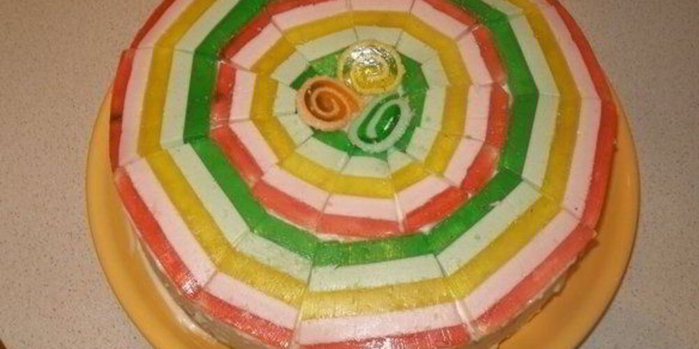 Рецепт бисквитного торта с мармеладом