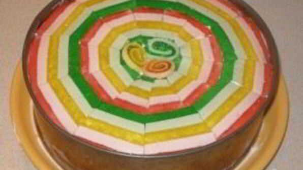 бисквитный торт с мармеладом