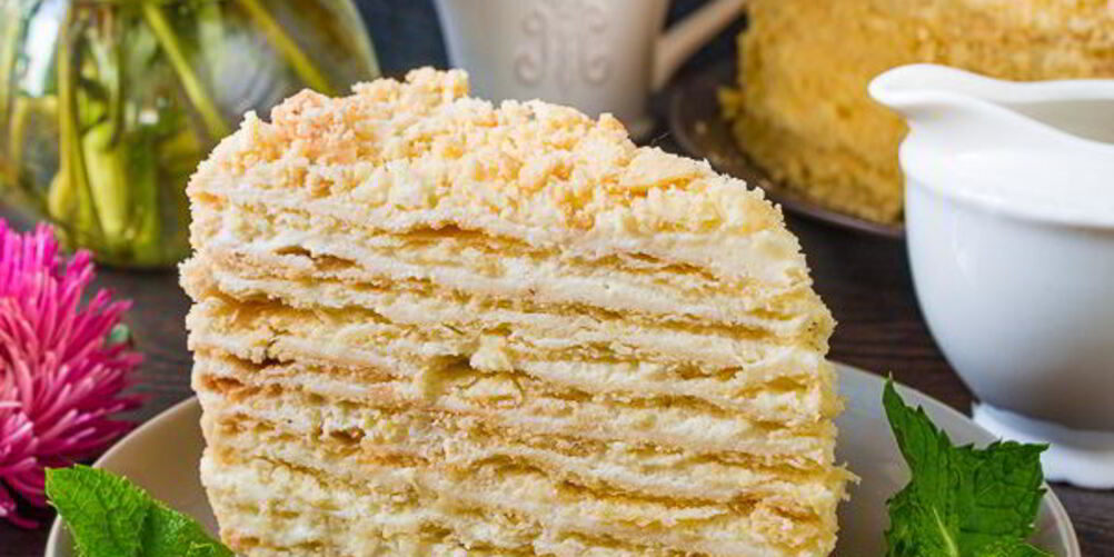 Рецепт домашнего наполеона с кремом пломбир