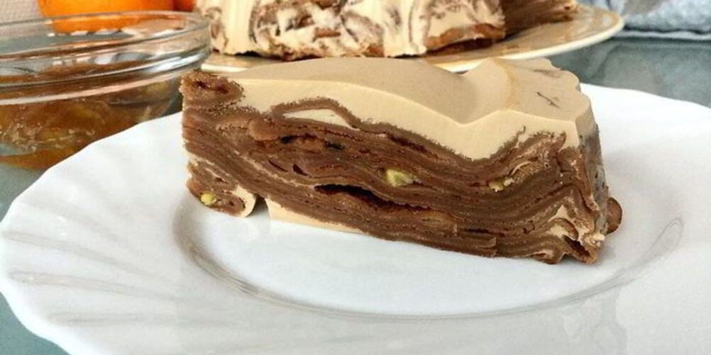 Рецепт кофейного блинного торта