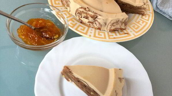 кофейный блинный торт