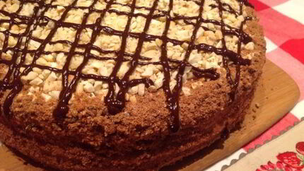 Медовый заварной торт