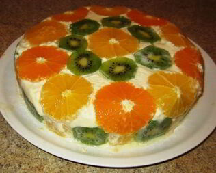 Перевернутый апельсиновый торт