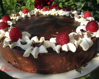 Шоколадный торт без выпечки