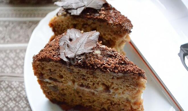 Торт черный принц с вареньем