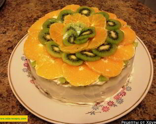 Торт с кремом из йогурта