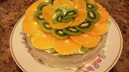 Торт с кремом из йогурта