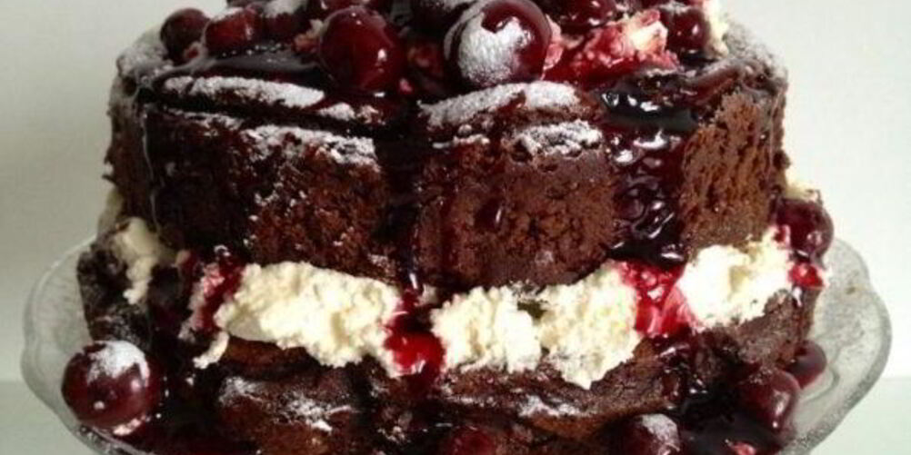 Рецепт торта с вишней и сметаной