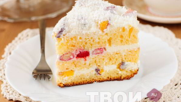 торт со сметанным кремом