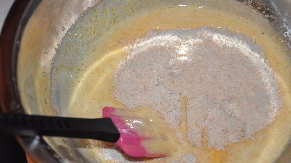 тыквенно-шоколадный торт-купол с малиновым желе