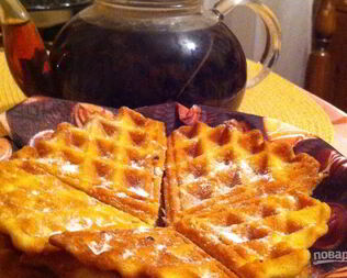 Бельгийские вафли в вафельнице