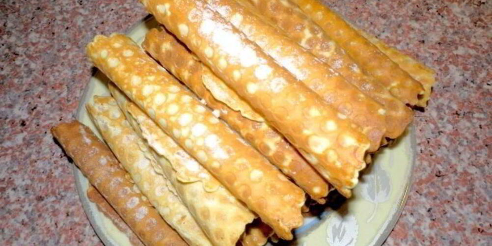 Рецепт вафельных трубочек в вафельнице