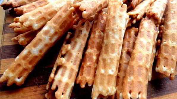 вафли на рисовой муке хрустящие