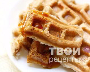 Вафли на яблочном пюре